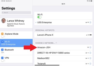Configuración de Wi-Fi en un teléfono inteligente iOS (iPhone). Fuente: pcmag Configuración de Wi-Fi en un teléfono inteligente iOS (iPhone). Fuente: pcmag