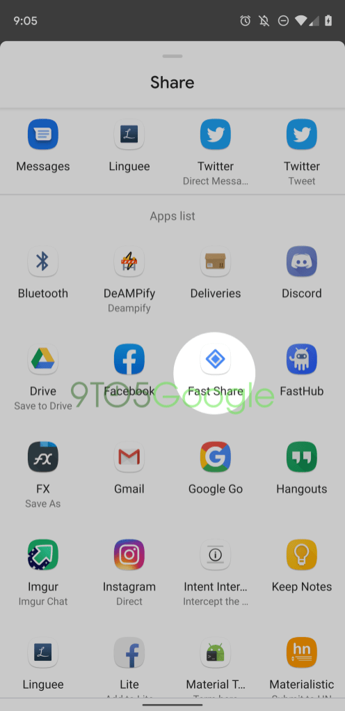 La nueva función Fast Share le permite compartir archivos rápidamente sin usar Internet. La nueva función Fast Share le permite compartir archivos rápidamente sin usar Internet.