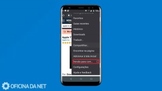 Habilitación del modo de versión de escritorio en la aplicación Chrome. Habilitación del modo de versión de escritorio en la aplicación Chrome.