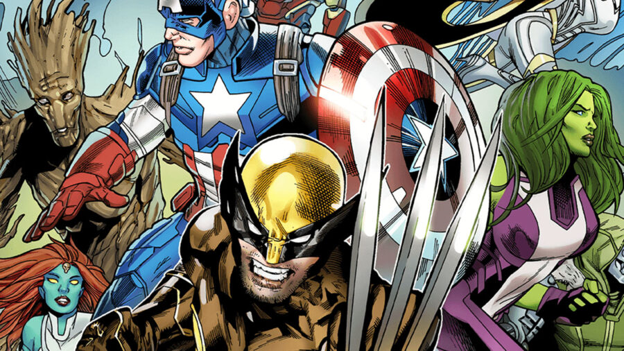 Diseños de cómics de personajes de Marvel en Fortnite