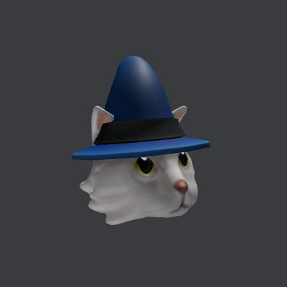 Sombrero de mago gato blanco de Roblox