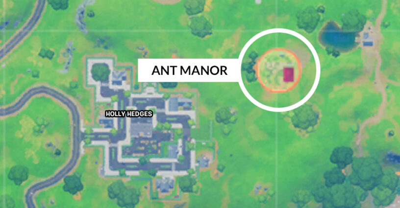 Mapa de ubicación de Ant Manor