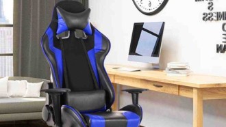 Silla gamer con cojín lumbar. Fuente: Aliexpress Silla gamer con cojín para la zona lumbar. Fuente: Aliexpress
