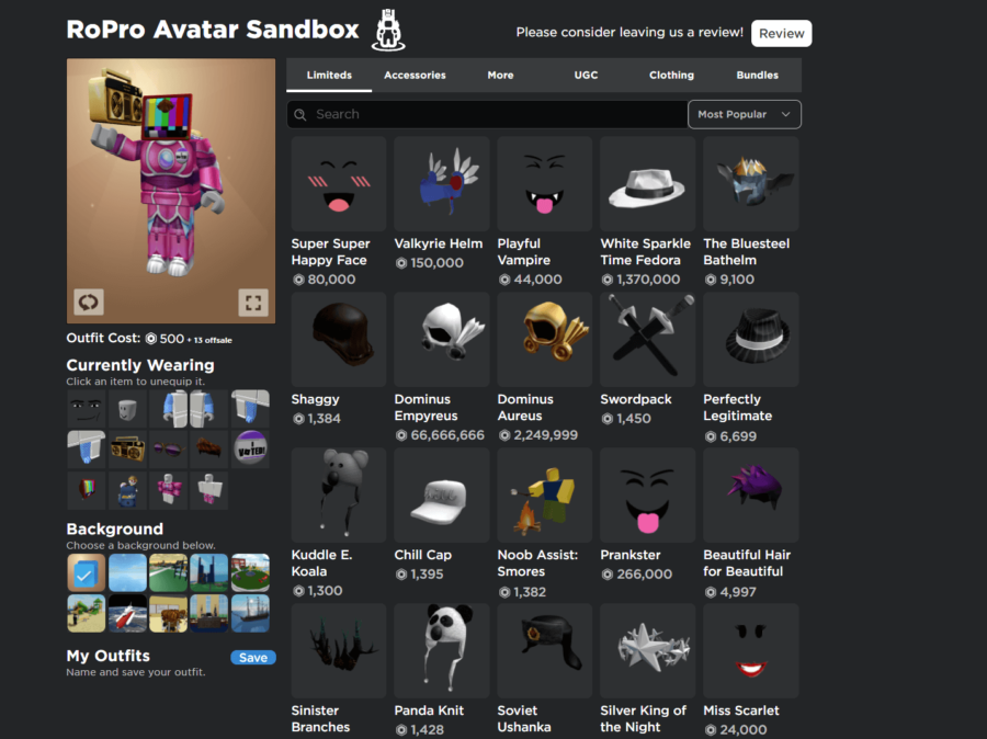 avatar sandbox roblox